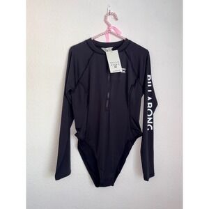 Billabong LS Tropic Body Suit XL Black NEW Long Sleeve Rash Guard Bodysuit